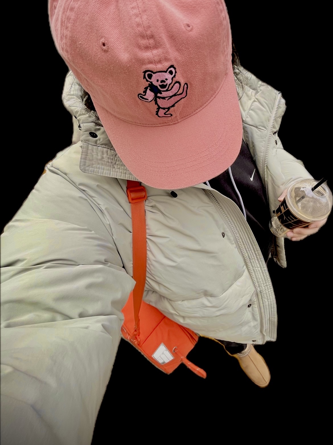 Thisisneverthat x Grateful Dead Dancing Bear Cap Dusty Pink 착용 스타일