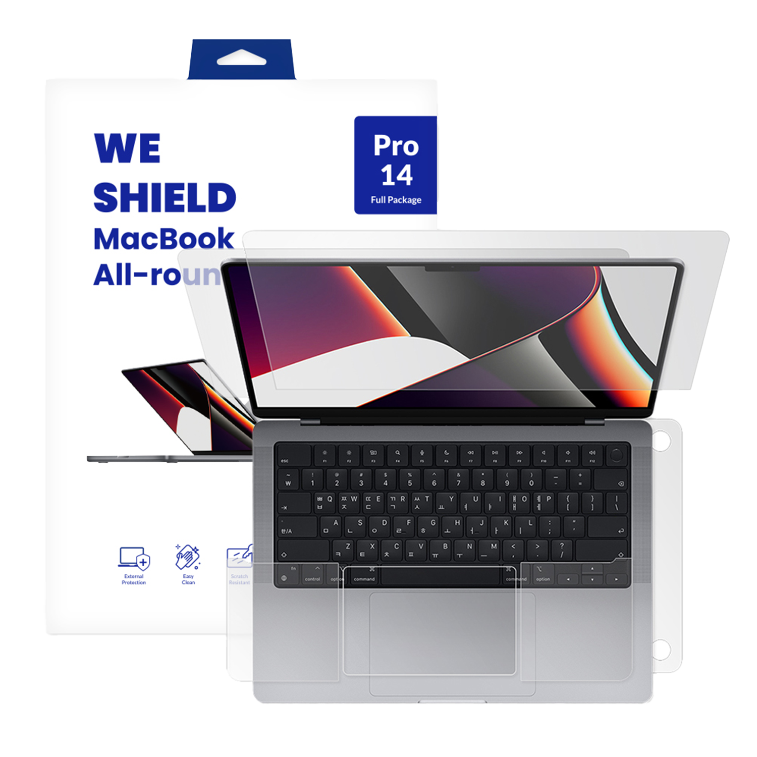 탱글우드 맥북 프로 14인치 M5/M4/M3/M2/M1 액정보호필름 풀패키지 (액정+바디) 2021~2023(Tanglewood MacBook Pro 14-inch M5/M4/M3/M2/M1 Screen Protector Full Package (Screen + Body) 2021–2023)