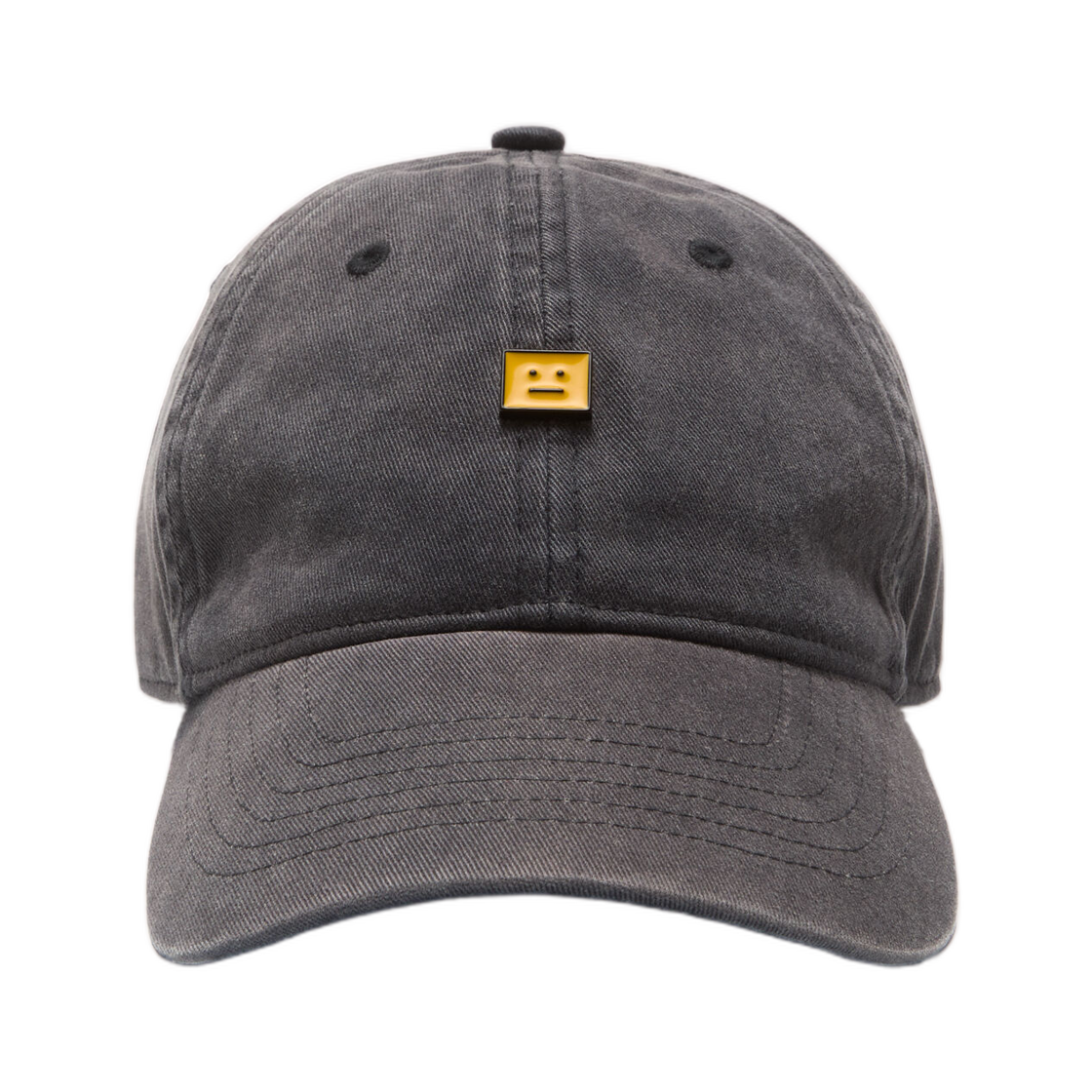 C40464-969 Acne Studios Face Stud Cap Washed Black