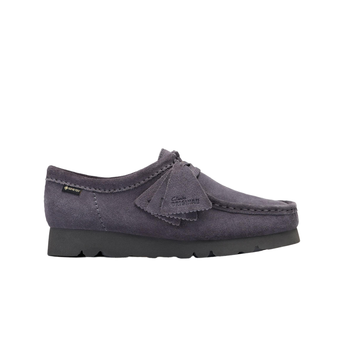 (W) 클락스 왈라비 고어텍스 워터프루프 퍼플 그레이 스웨이드((W) Clarks Wallabee Gore-Tex Waterproof Purple Grey Suede)