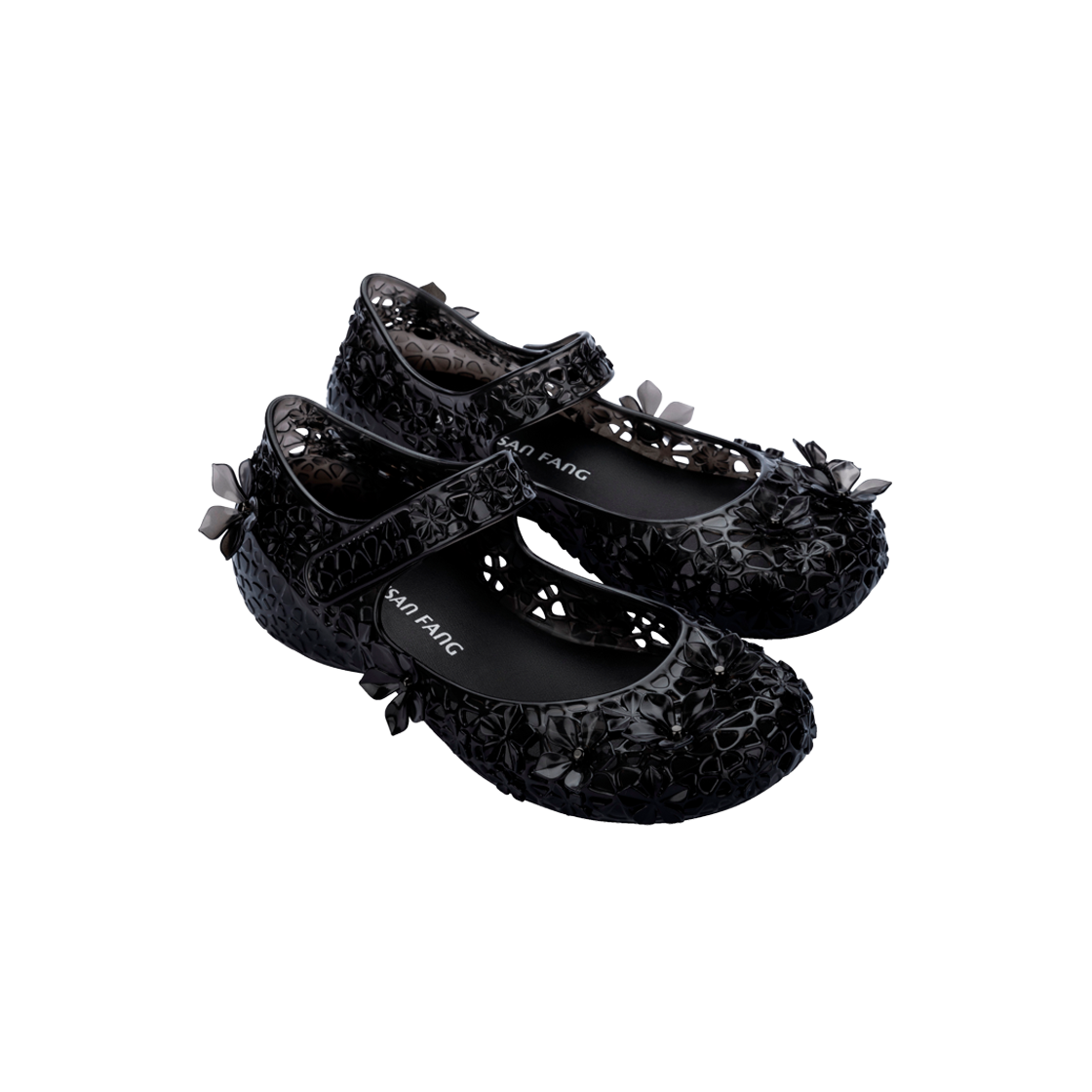 멜리사 x 수잔 팡 우먼 루나 블룸 스포티 발레리나 클리어 블랙 - 26SS(Melissa x Susan Fang Women Luna Bloom Sporty Ballerina Clear Black - 26SS) - 3