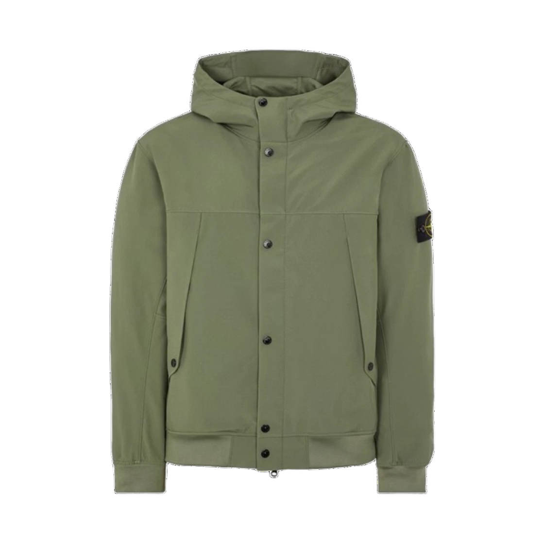 801540227 V0059 24S [15% 쿠폰] Stone Island 40227 Light Soft Shell-R E.Dye Technology In Recycled Polyester Hooded Blouson Musk Green - 24SS