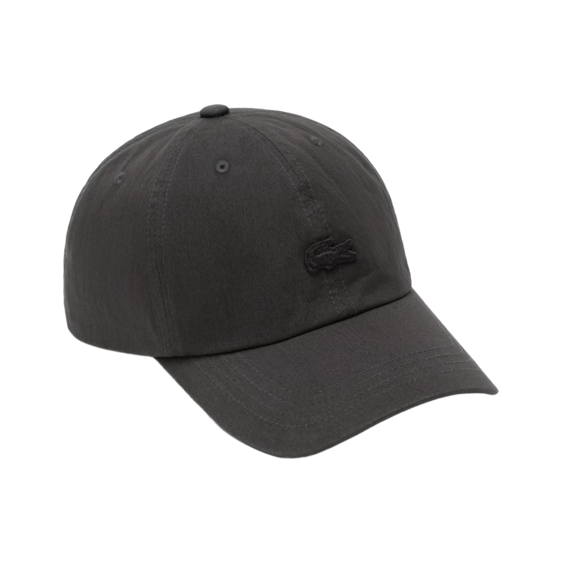 라코스테 워시드 베이직 컬러 크록 볼캡 진 그레이(Lacoste Washed Basic Color Croc Ball Cap Jean Grey)