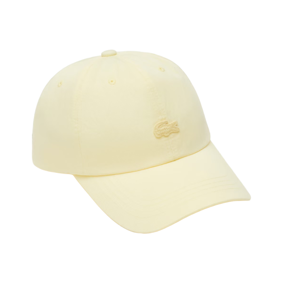 라코스테 워시드 베이직 컬러 크록 볼캡 옐로우(Lacoste Washed Basic Color Croc Ball Cap Yellow)