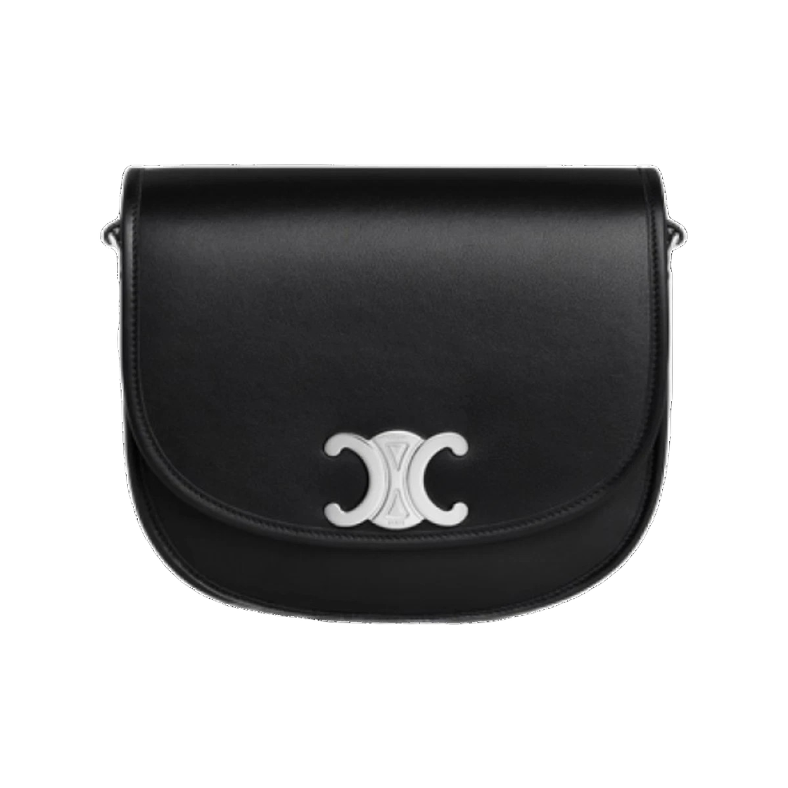 114453FH1 38SI 25S [15% 쿠폰] Celine Medium Besace Triomphe in Supple Natural Calfskin Black