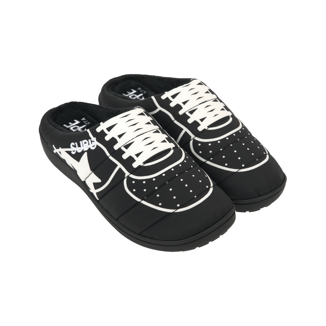 스부 x 베이프 퍼퍼 샌들 블랙(Subu x BAPE Puffer Sandals Black) - 4