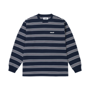 Palace Trio Stripe Longsleeve Navy - 26SS
