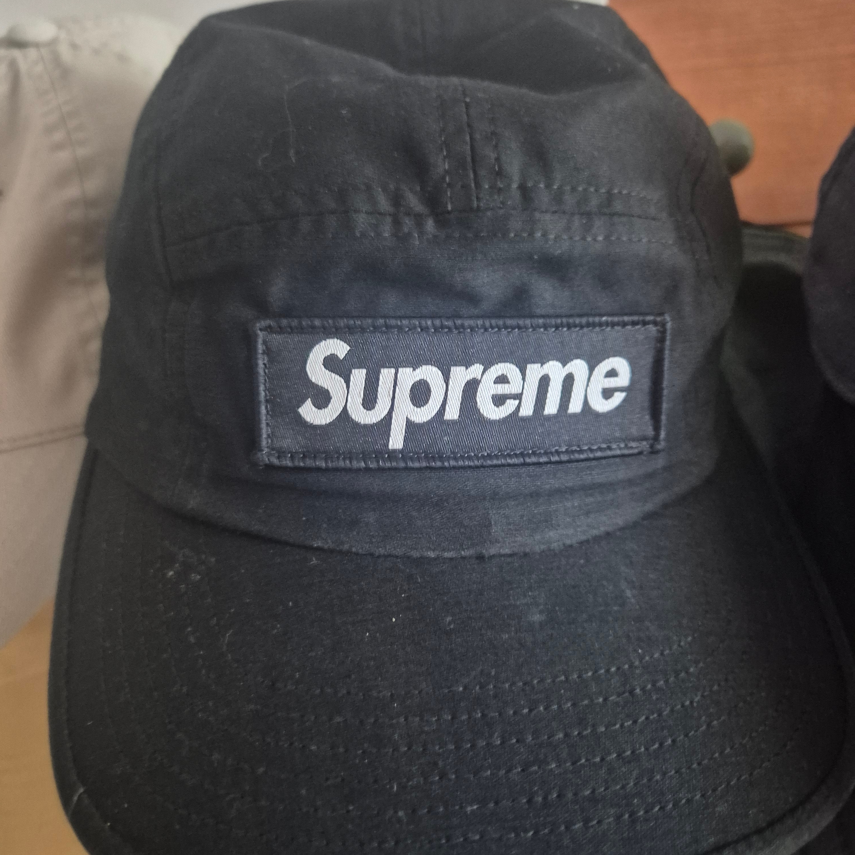Supreme Military Camp Cap Black - 24FW 착용 스타일