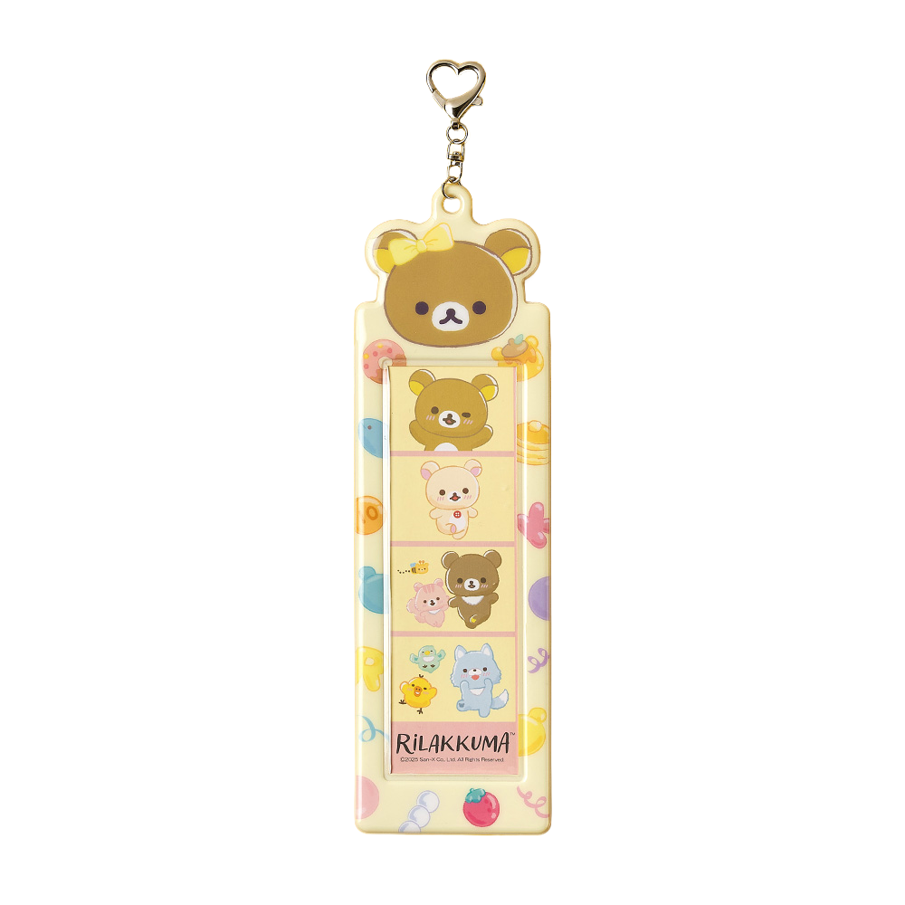 대원미디어 리락쿠마 네컷 포카홀더 키링 리락쿠마(Daewonmedia Rilakkuma Four-Cut Photo Holder Keyring Rilakkuma)