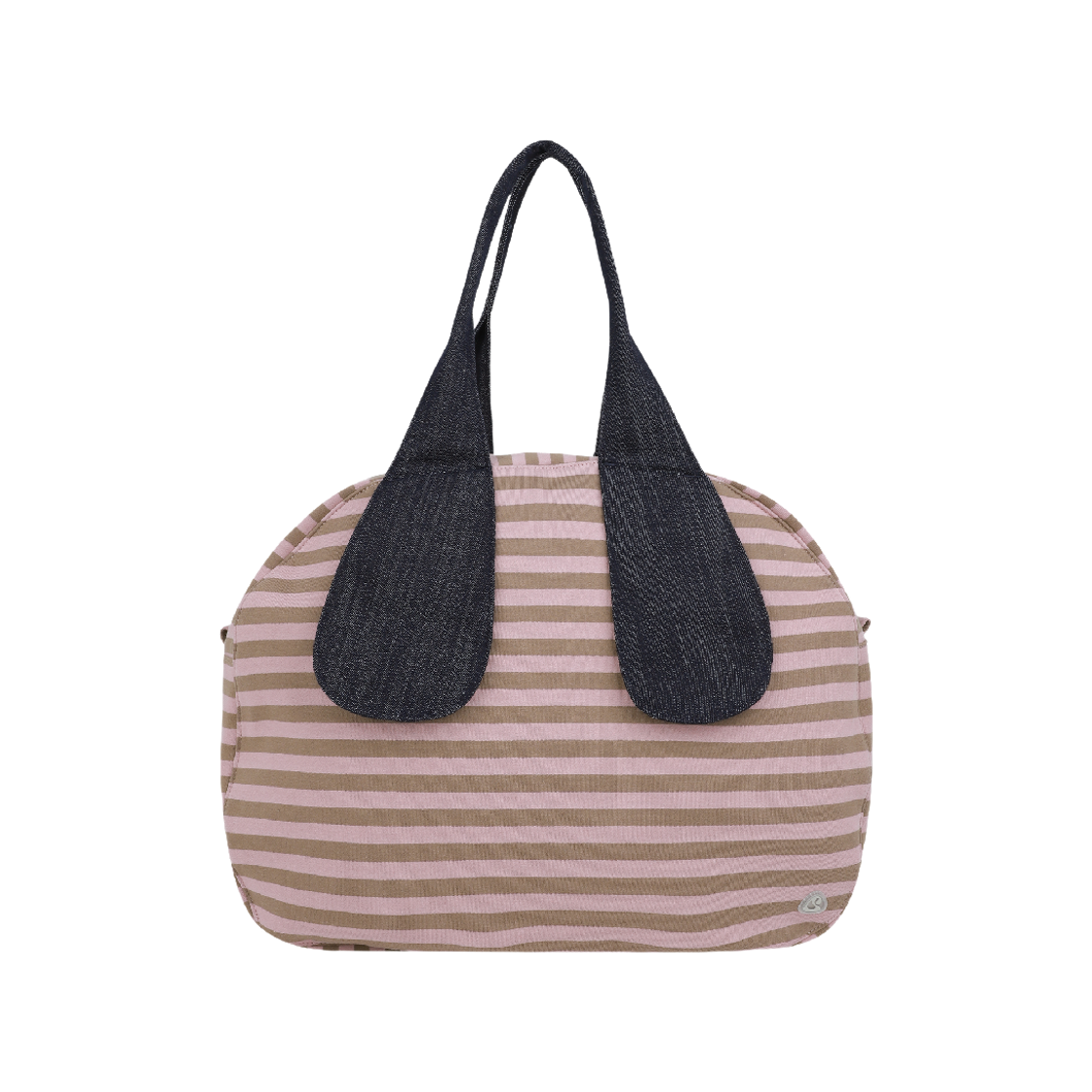 코이세이오 EMA 타이니 프렌즈 스트라이프 백 핑크 베이지(COYSEIO EMA Tiny Friends Stripe Bag Pink Beige)