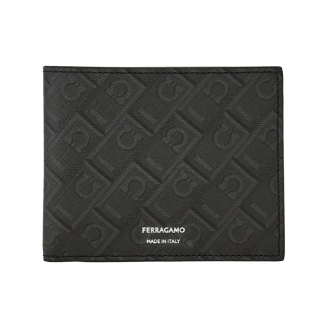 페라가모 모노그램 월렛 블랙 그레이(Ferragamo Monogram Wallet Black Grey) - 1