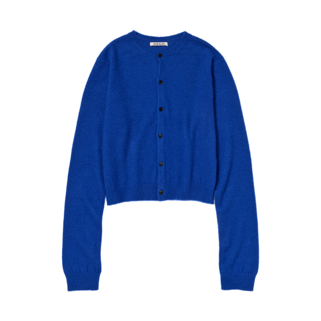(W) 오라리 브러쉬드 캐시미어 코튼 니트 가디건 로얄 블루 - 26SS((W) Auralee Brushed Cashmere Cotton Knit Cardigan Royal Blue - 26SS) - 1