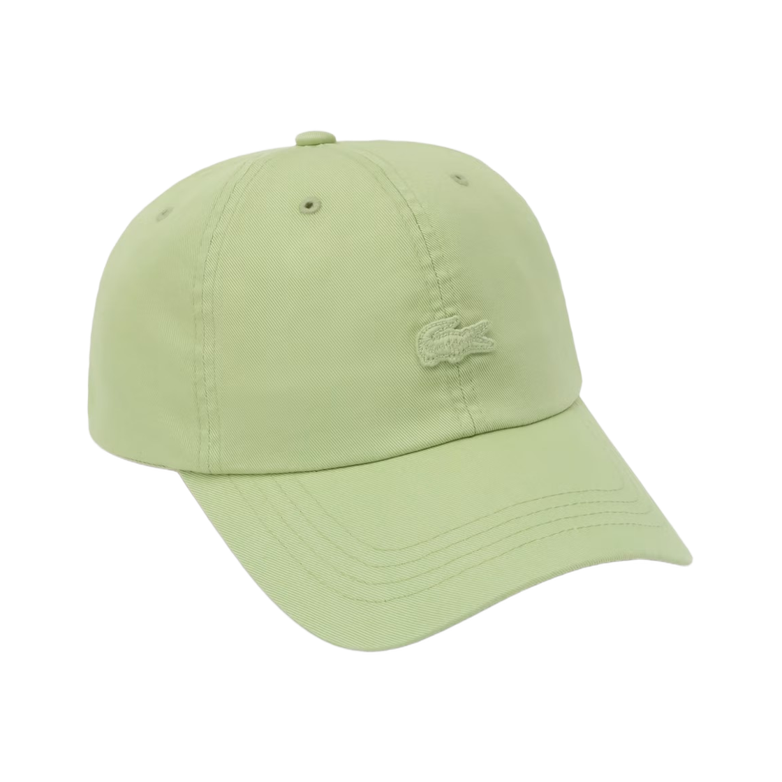 RK209E-56G-UYB Lacoste Washed Basic Color Croc Ball Cap Green