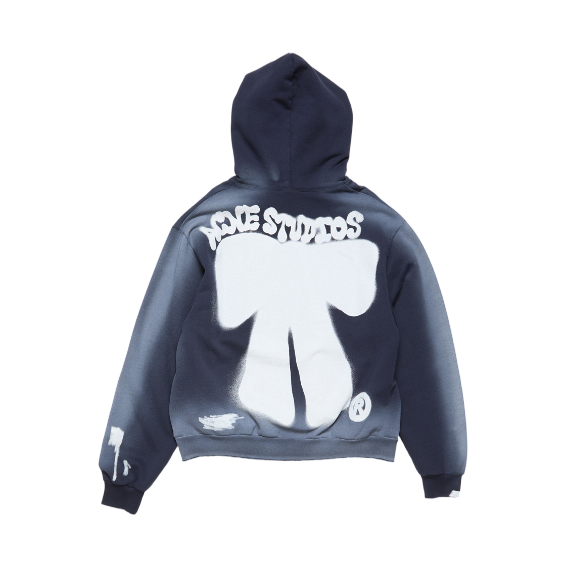 아크네 스튜디오 후드 로고 스웨터 네이비 블루(Acne Studios Hooded Logo Sweater Navy Blue) - 2