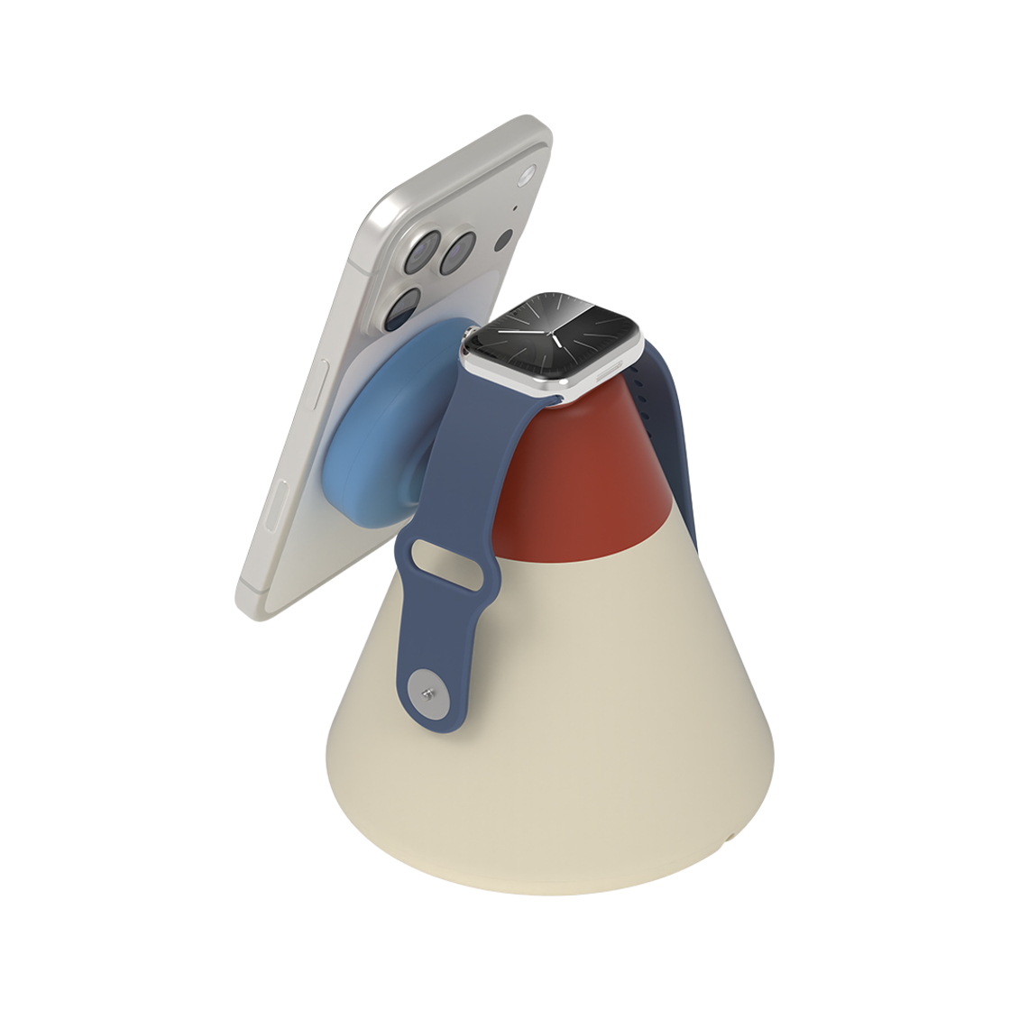 리큐엠 맥큐 2in1 Qi2 맥세이프 고속 무선충전 오브제 ACONE(REQM 2IN1 Qi2 Magsafe Fast Multi Wireless Charging objet ACONE) - 6
