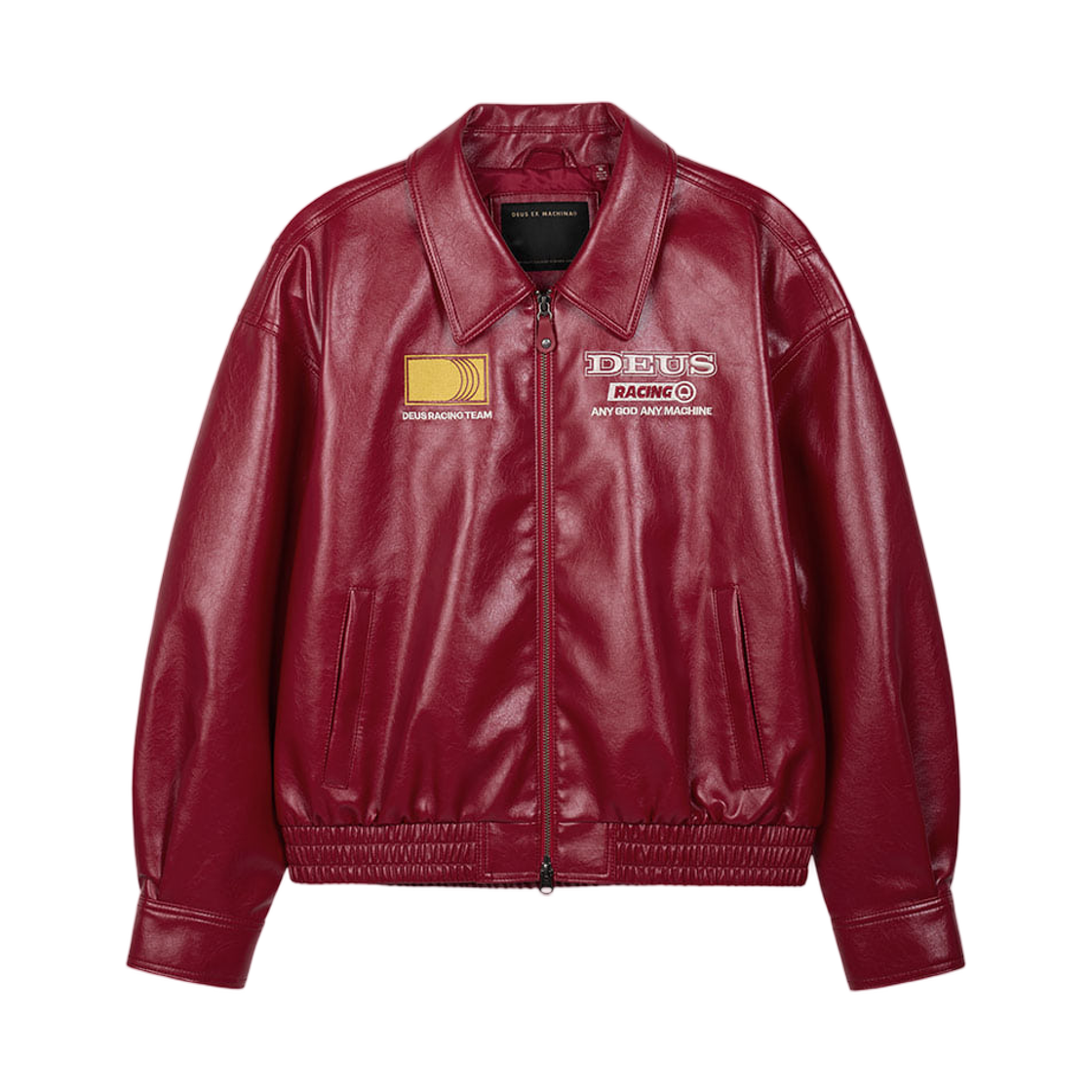(W) 데우스 엑스 마키나 엔듀로 레더 자켓 레드((W) Deus Ex Machina Enduro Leather Jacket Red)