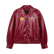(W) Deus Ex Machina Enduro Leather Jacket Red