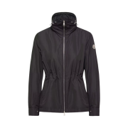 (W) Moncler Enette Hooded Short Parka Black - 26SS