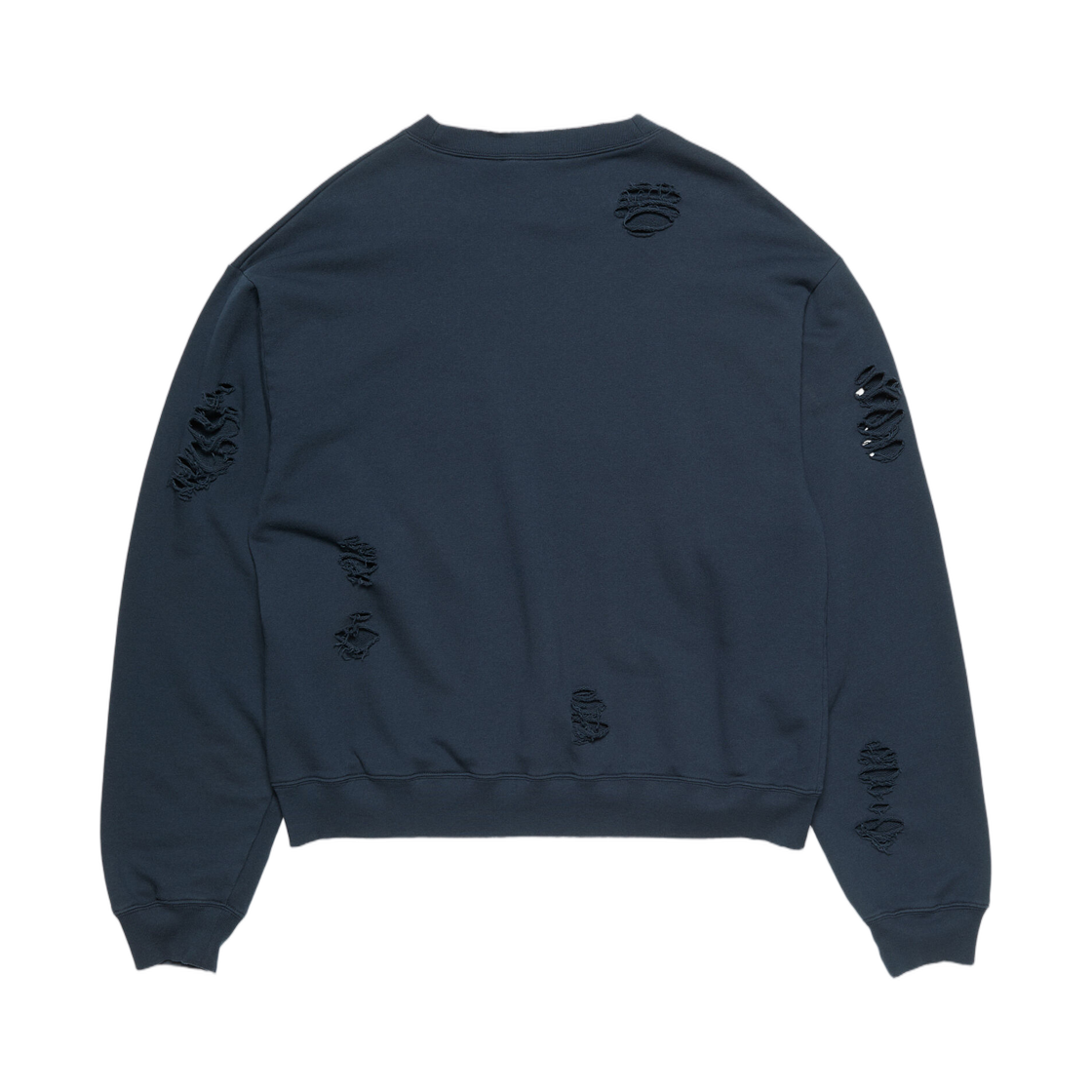 아크네 스튜디오 로고 플리스 스웨트셔츠 다크 네이비(Acne Studios Logo Fleece Sweatshirt Dark Navy) - 2