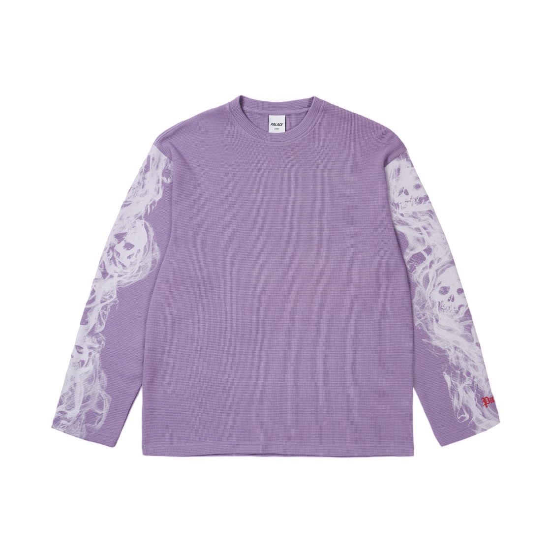 - Palace Smoked Waffle Longsleeve Flat Grape - 26SS