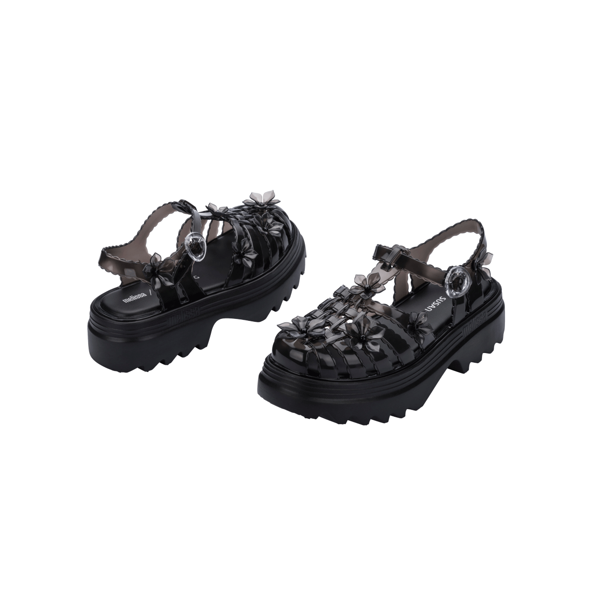 멜리사 x 수잔 팡 우먼 사쿠라 포제션 플랫폼 블랙 클리어 블랙 - 26SS(Melissa x Susan Fang Women Sakura Possession Platform Black Clear Black - 26SS) - 4