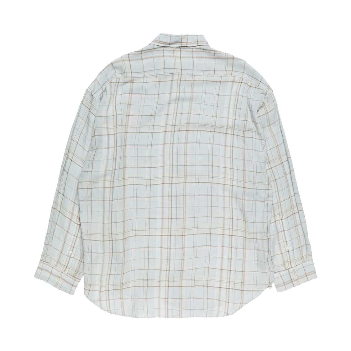 아크네 스튜디오 리넨 체크 버튼업 그레이 핑크(Acne Studios Linen Check Button-Up Grey Pink) - 2