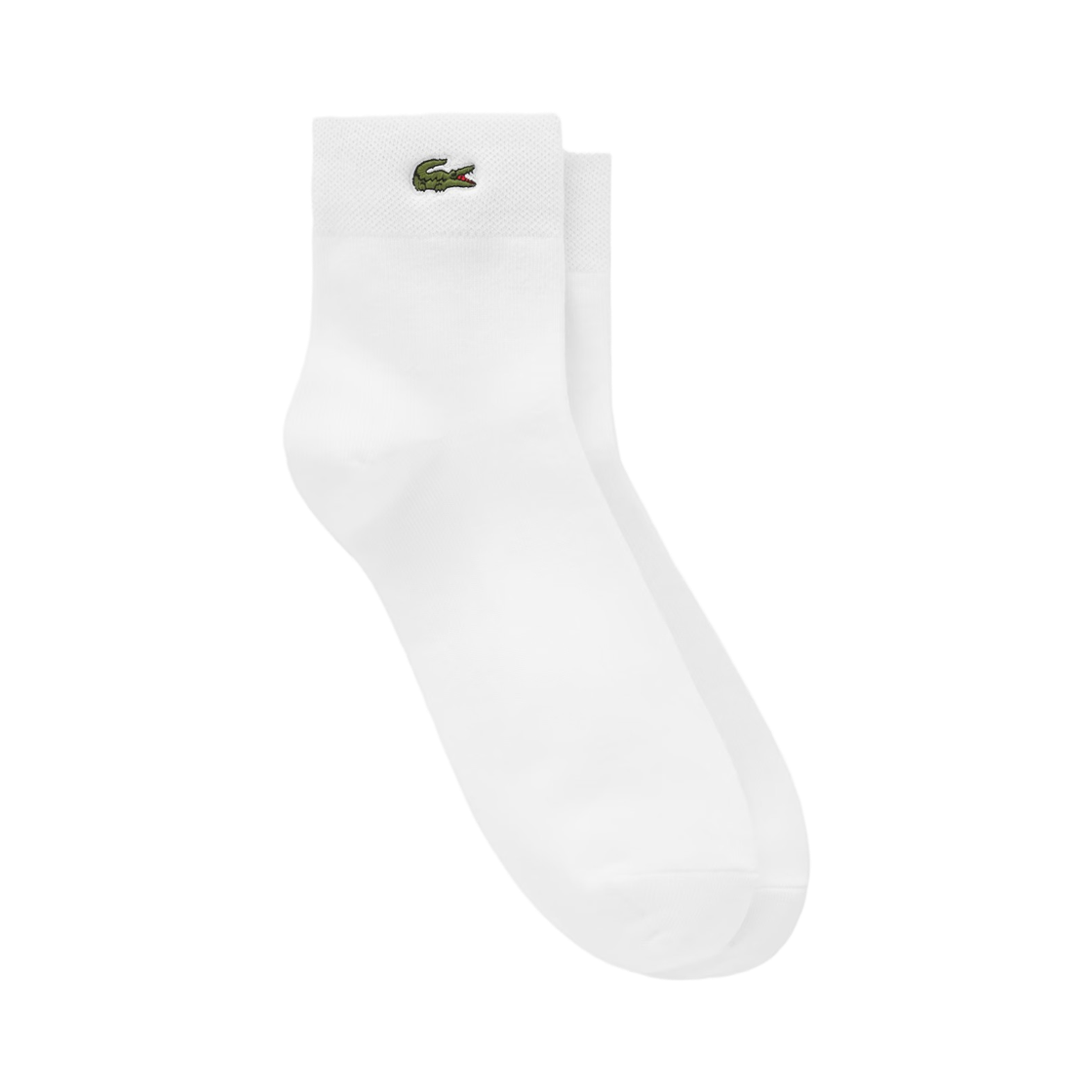 RA019E-56G-001 Lacoste Basic Pique Socks Off White