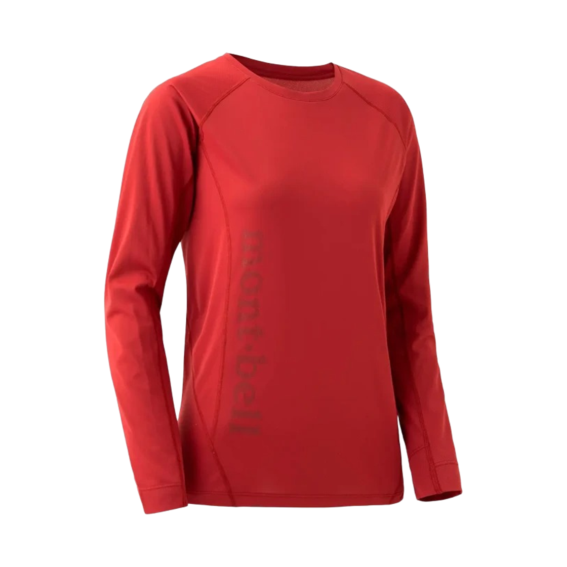 2304480 (W) Montbell Cool Light Long Sleeve T-Shirt Cherry Red