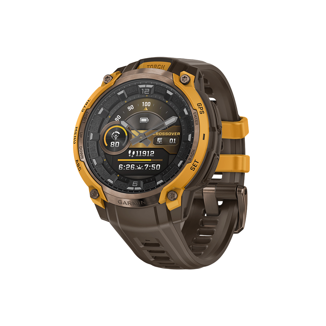 0100339841 Garmin Instinct Crossover AMOLED Cocoa