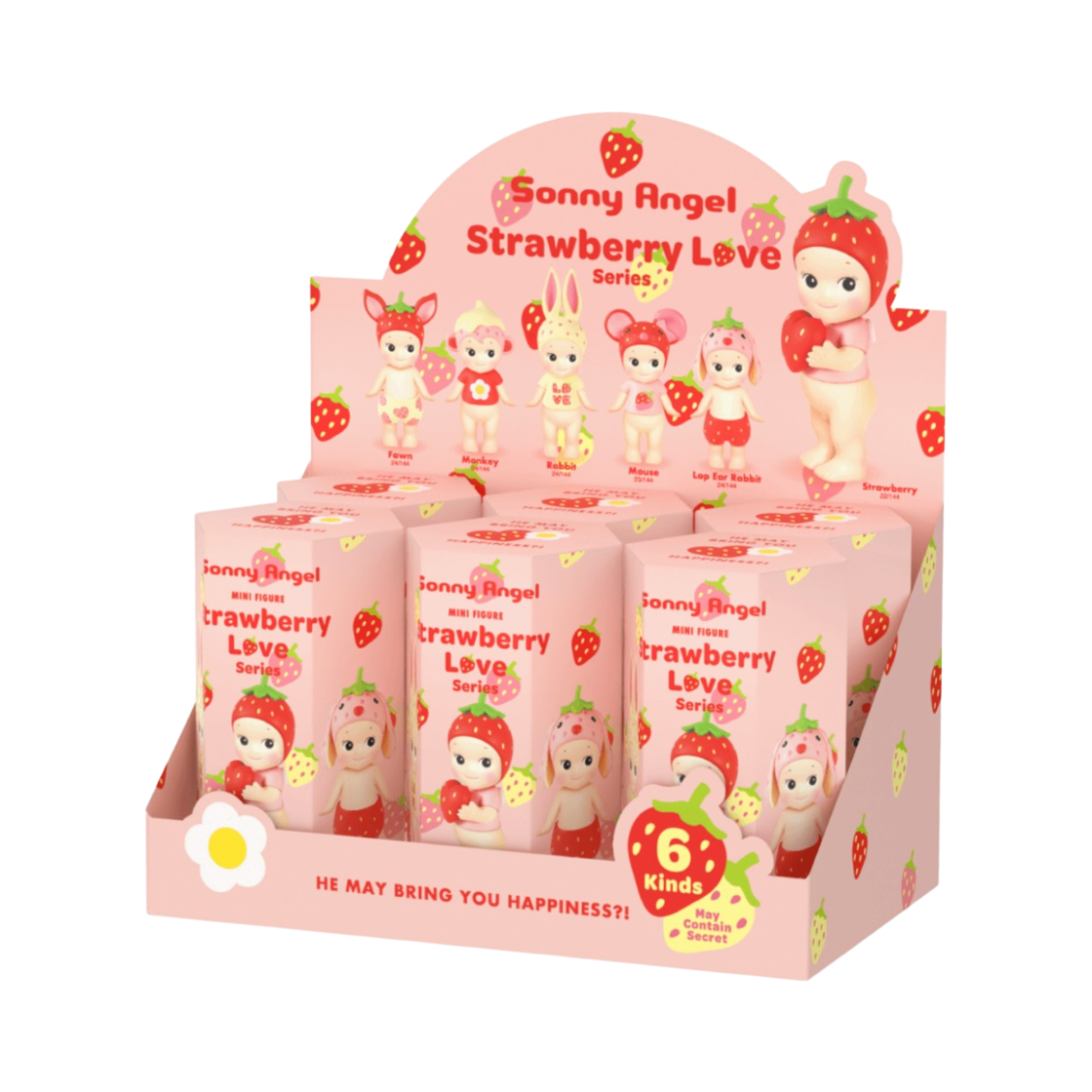 소니엔젤 스트로베리 러브 시리즈 랜덤박스 (6개입)(Sonny Angel Strawberry Love Series Sealed Case (6 Blind Boxes))