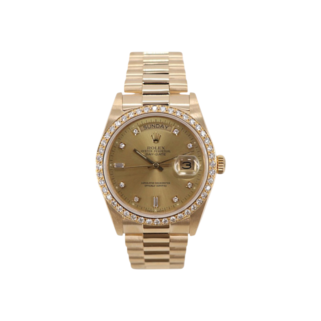 IT68TW7DR5I6 Rolex Day-Date Gold 10P 18038