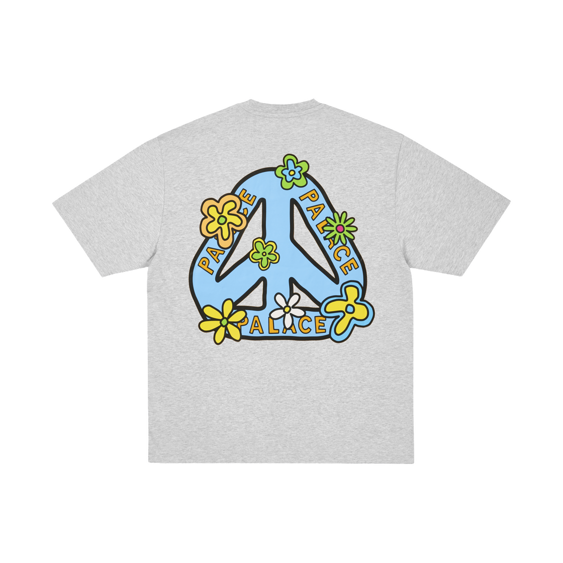 - Palace Me Myself And Tri T-Shirt Grey Marl - 26SS