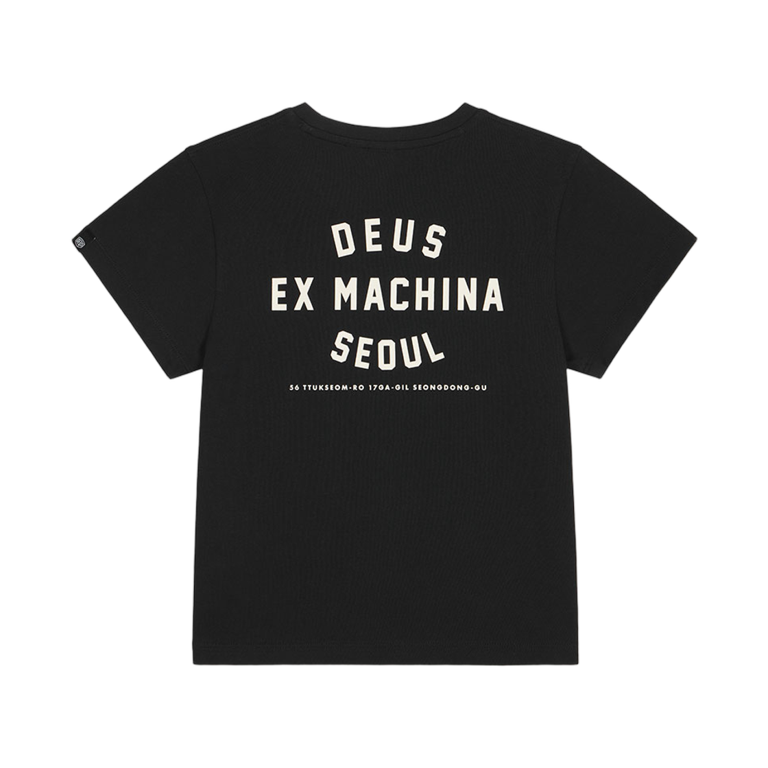 (W) 데우스 엑스 마키나 서울 컬리지 어드레스 티셔츠 블랙((W) Deus Ex Machina Seoul College Address T-Shirt Black) - 2