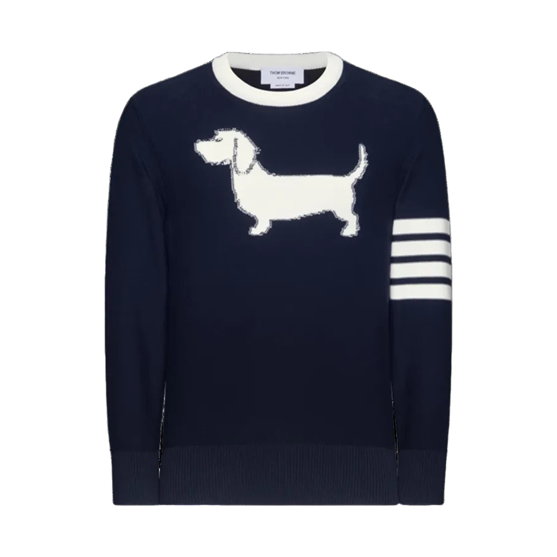 MKA544A Y3006 415 25S [15% 쿠폰] Thom Browne Cotton 4-Bar Hector Pullover Blue