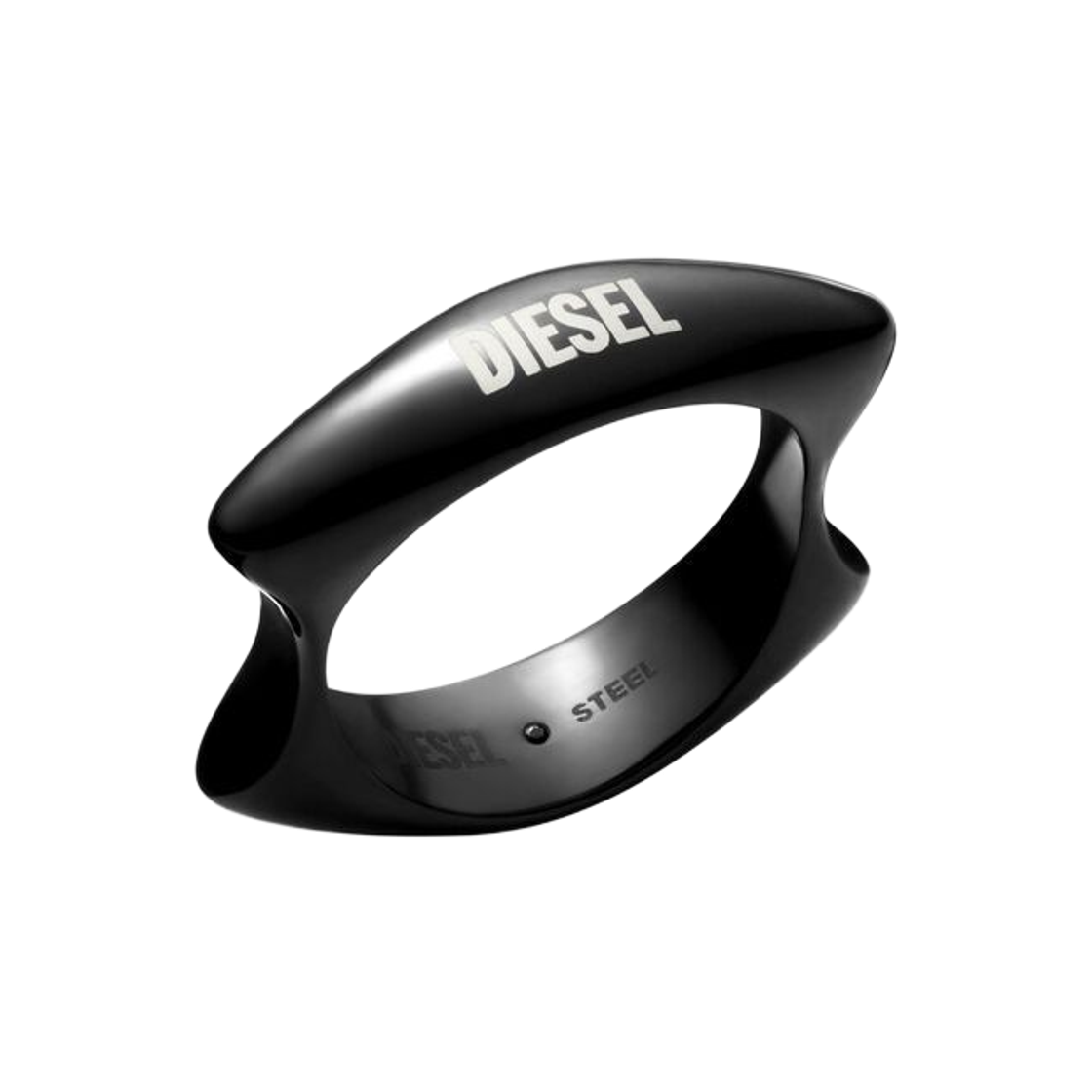 디젤 Dx1632001 스테인리스 스틸 밴드 링 블랙(Diesel Dx1632001 Stainless Steel Band Ring Black) - 2