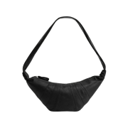 Lemaire Medium Croissant Bag Soft Grained Leather BLACK