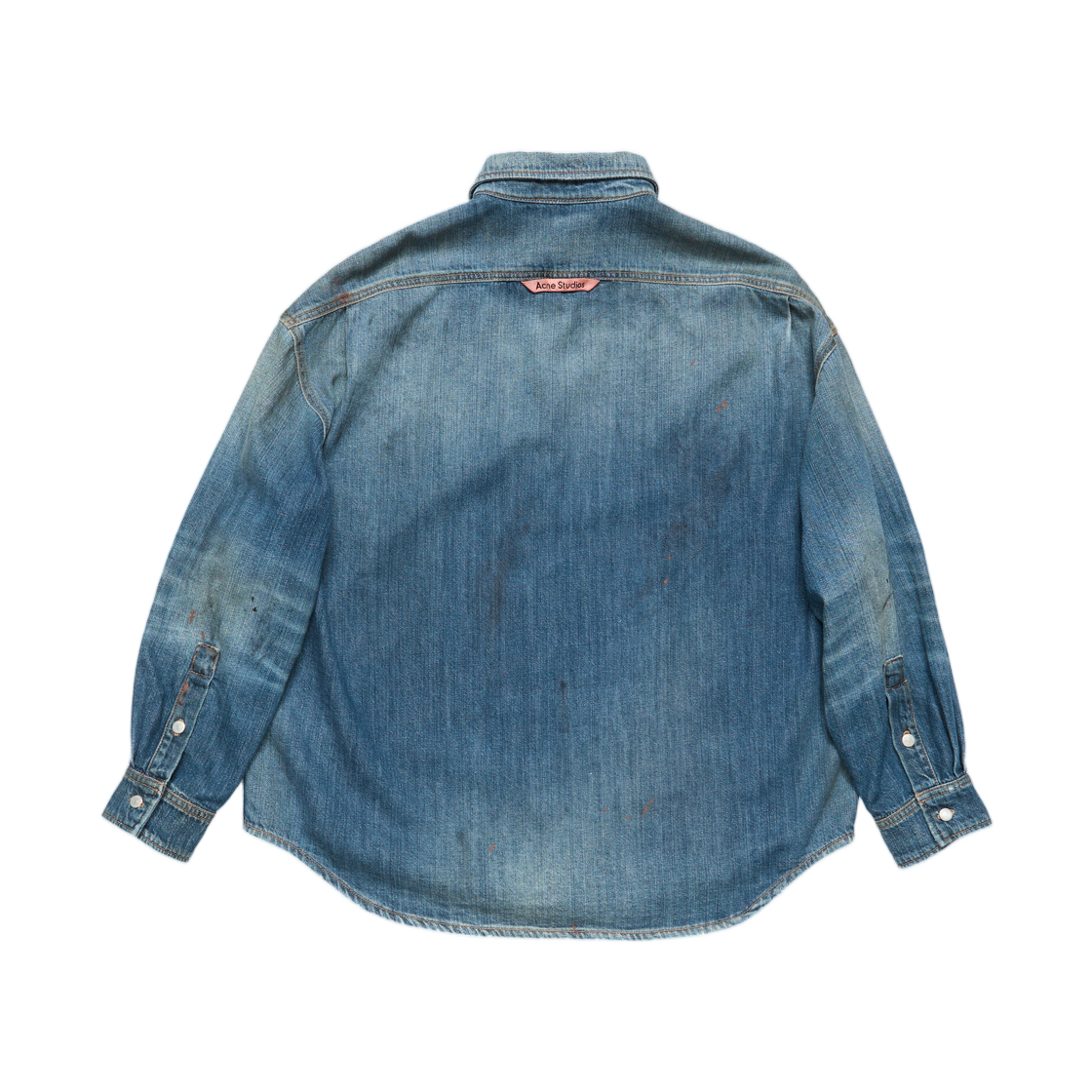 아크네 스튜디오 데님 버튼업 셔츠 미드 블루(Acne Studios Denim Button-Up Shirt Mid Blue) - 2