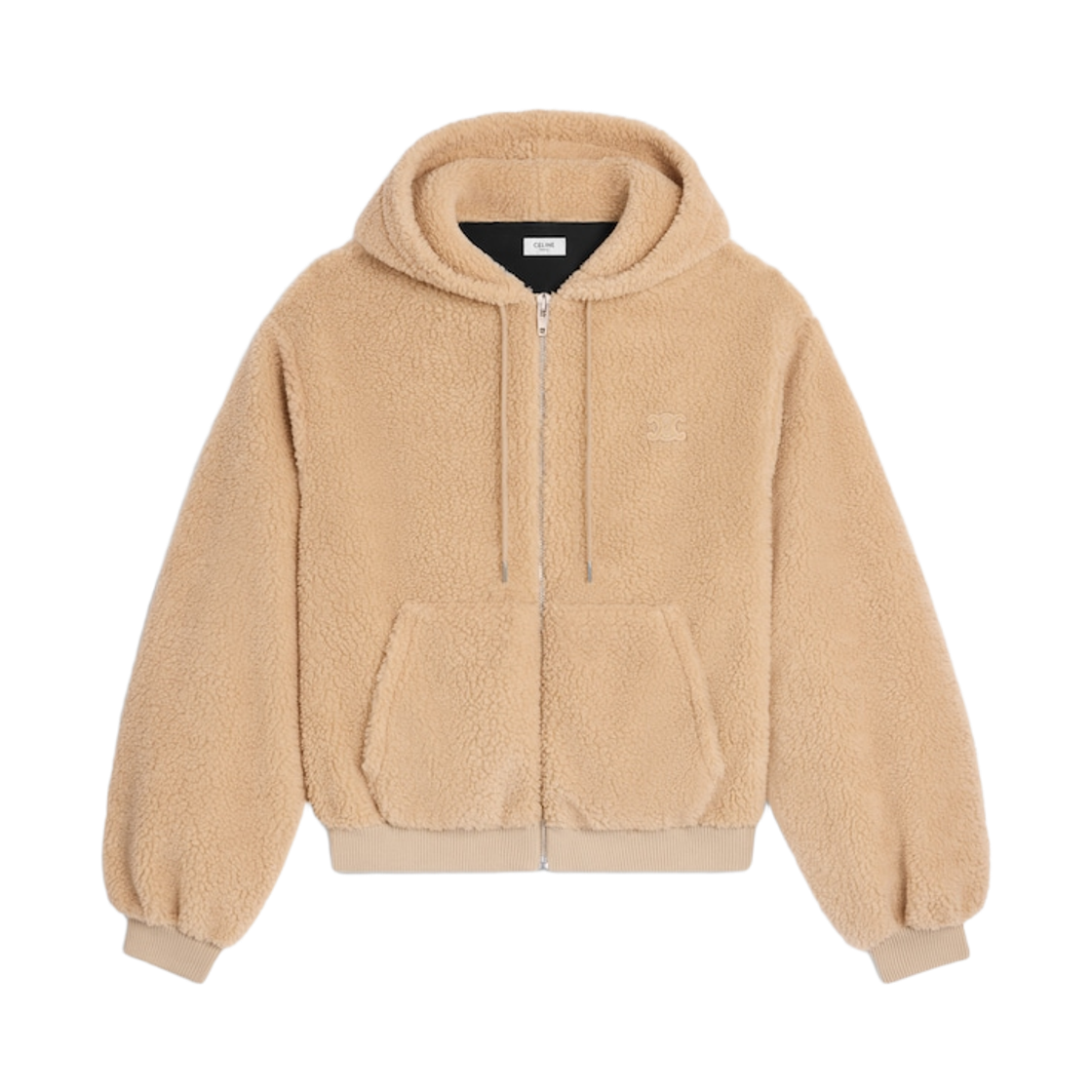 셀린느 폴라 플리스 후드 자켓 베이지(Celine Polar Fleece Hoodie Jacket Beige)