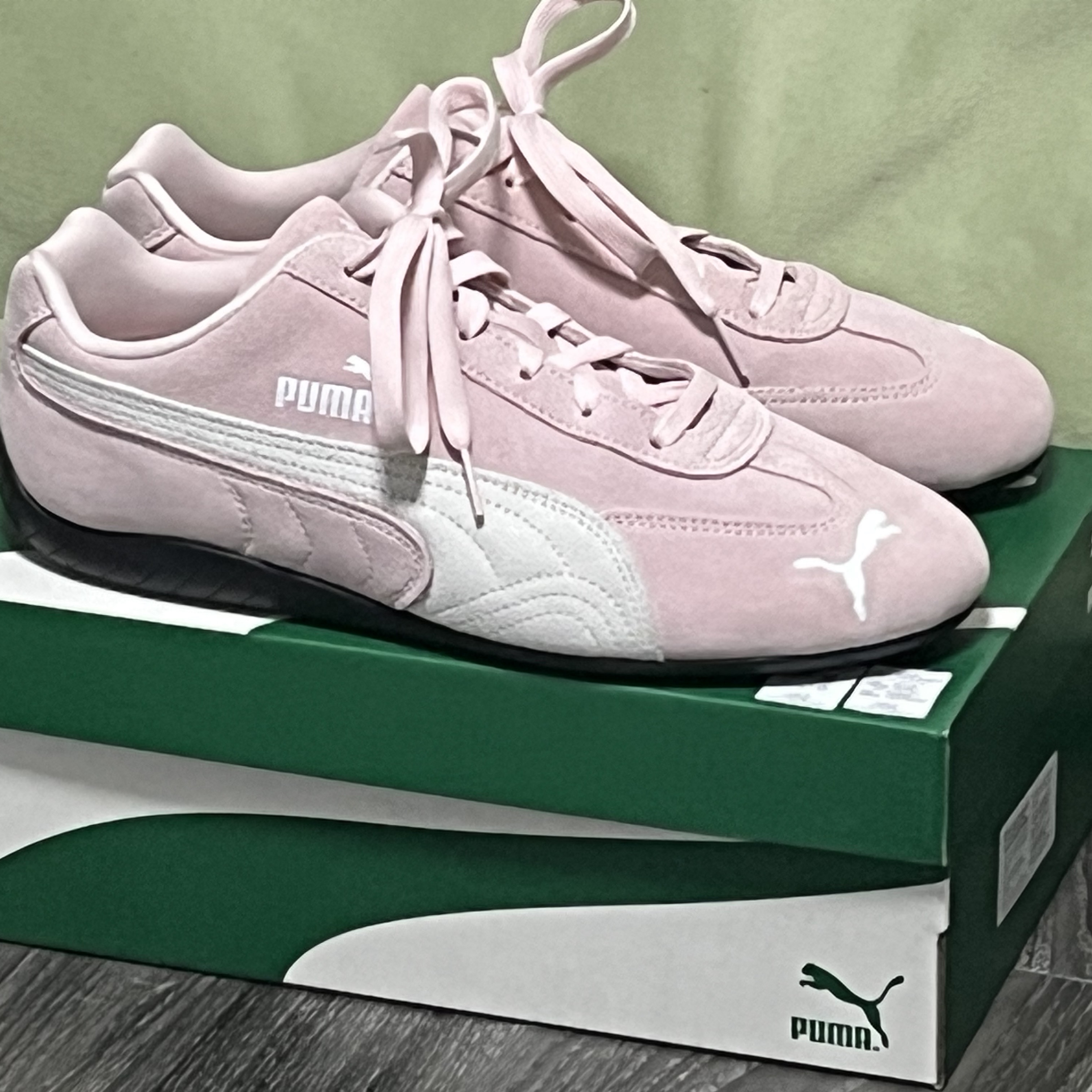 Puma Speedcat OG Pink White 착용 스타일