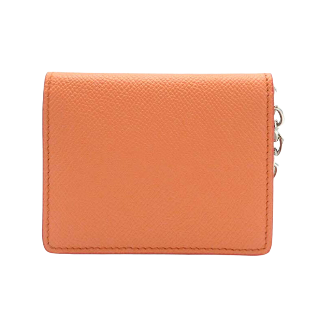 SA2UI0003P4745T4176 Maison Margiela Four Stitches Keyring Card Holder Micro Melon