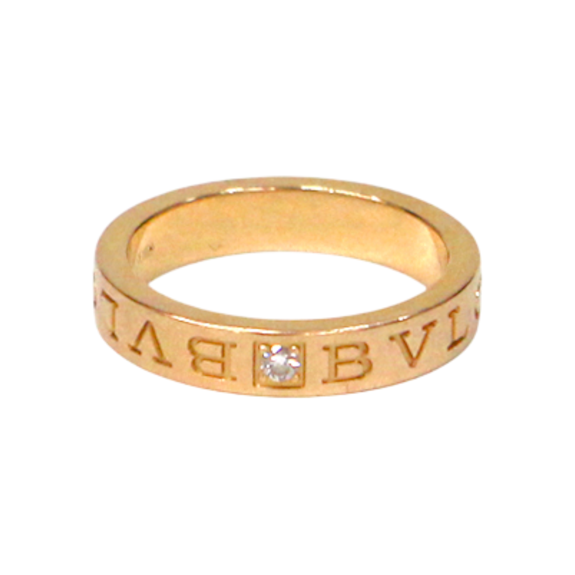 불가리 18K 핑크 골드 비제로원 뉴 BB 1P 다이아 반지 C-B48141(Bulgari 18K Pink Gold B.Zero1 New BB 1P Diamond Ring C-B48141)
