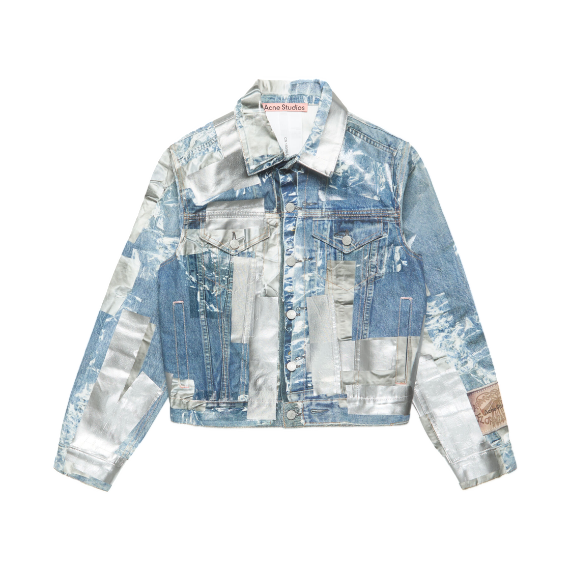 아크네 스튜디오 트롱프 뢰유 데님 자켓 미드 블루(Acne Studios Trompe L’oeil Denim Jacket Mid Blue) - 1