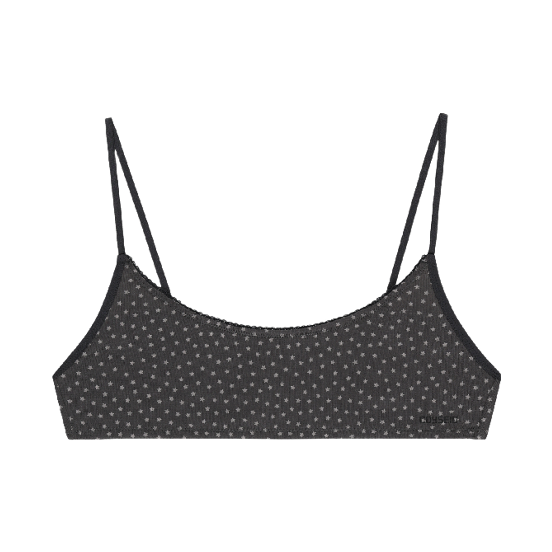 코이세이오 스타 소프트 브라렛 차콜(COYSEIO Star Soft Bralette Charcoal)