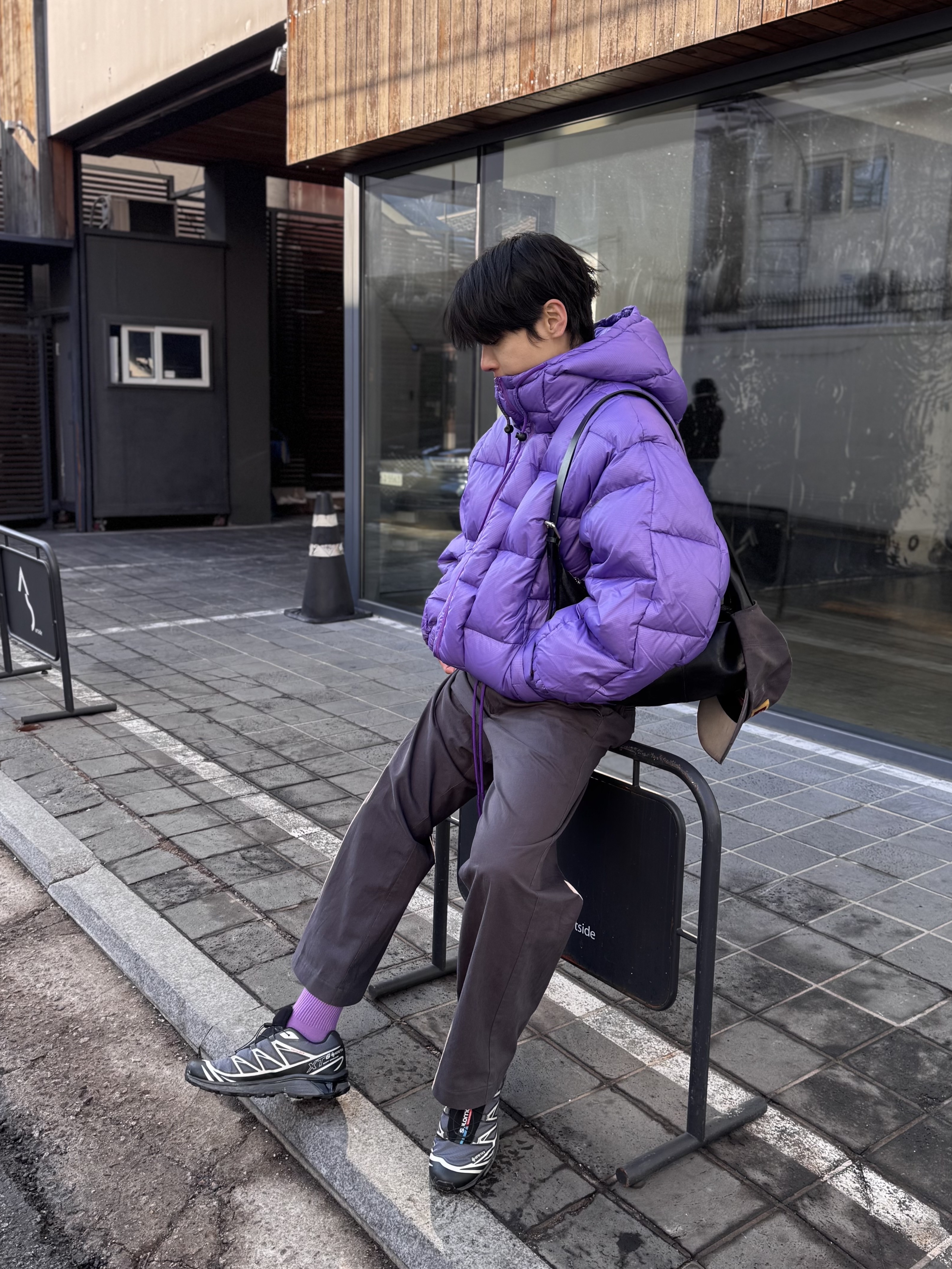 Salomon XT-6 Gore-Tex Black Ebony 착용 스타일