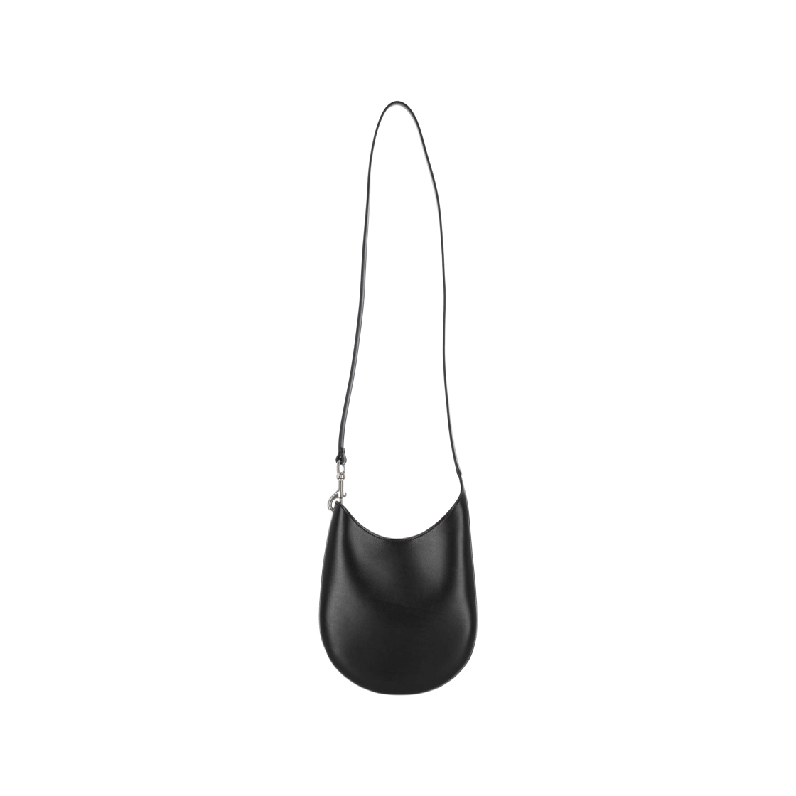 AB48-LT0086-900BK-S Phoebe Philo Mini Bean Sling Leather Bag Black