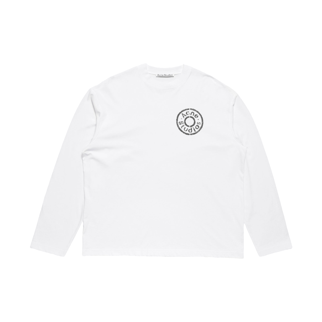 아크네 스튜디오 로고 티셔츠 옵틱 화이트(Acne Studios Logo T-Shirt Optic White) - 1