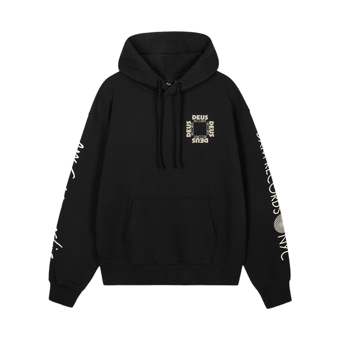 D261UHD081-099 Deus Ex Machina Defacto Hoodie Black