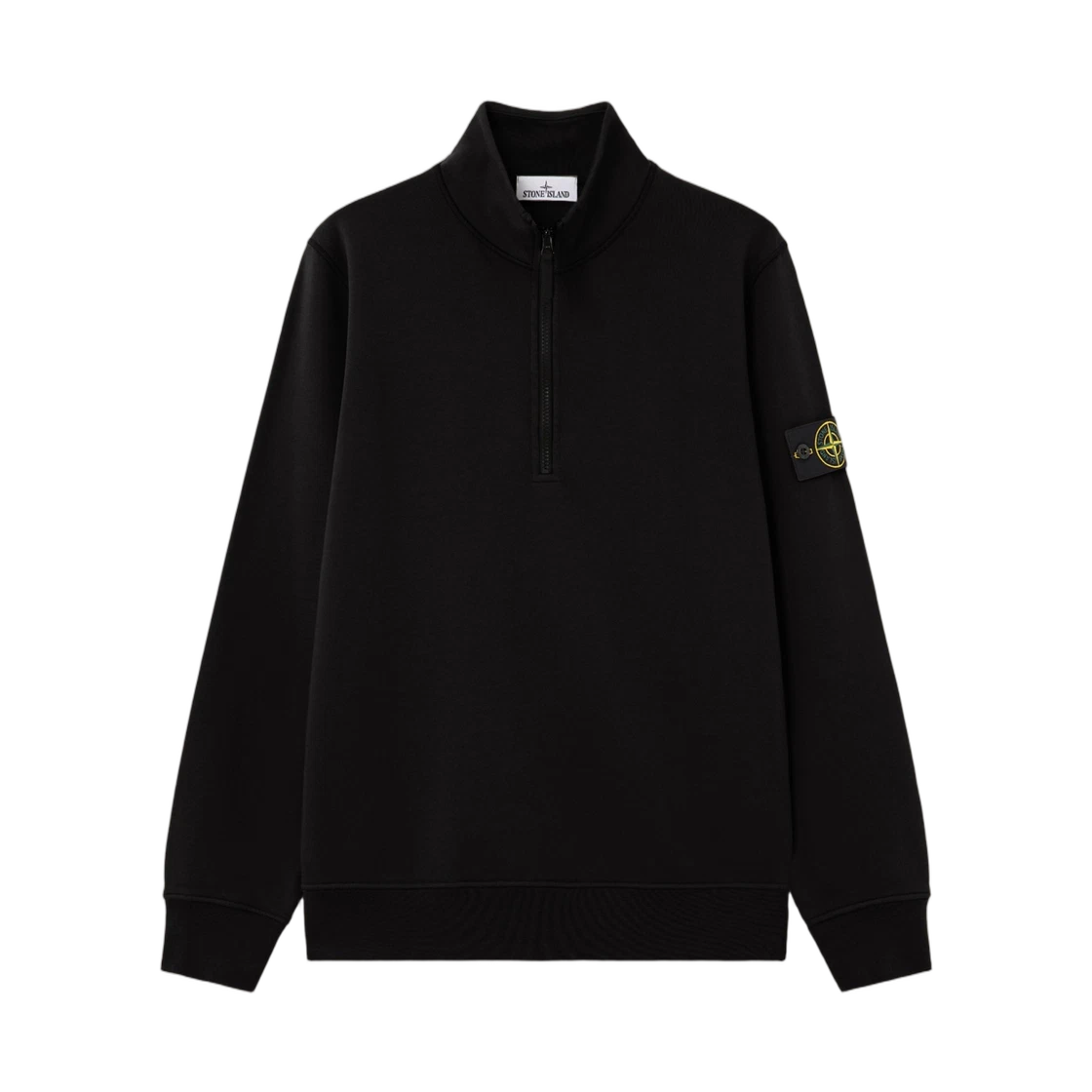 Stone Island Stone Island 6100070 Organic Cotton Fleece Regular-Fit Half-Zip Sweatshirt Black - 26SS · L