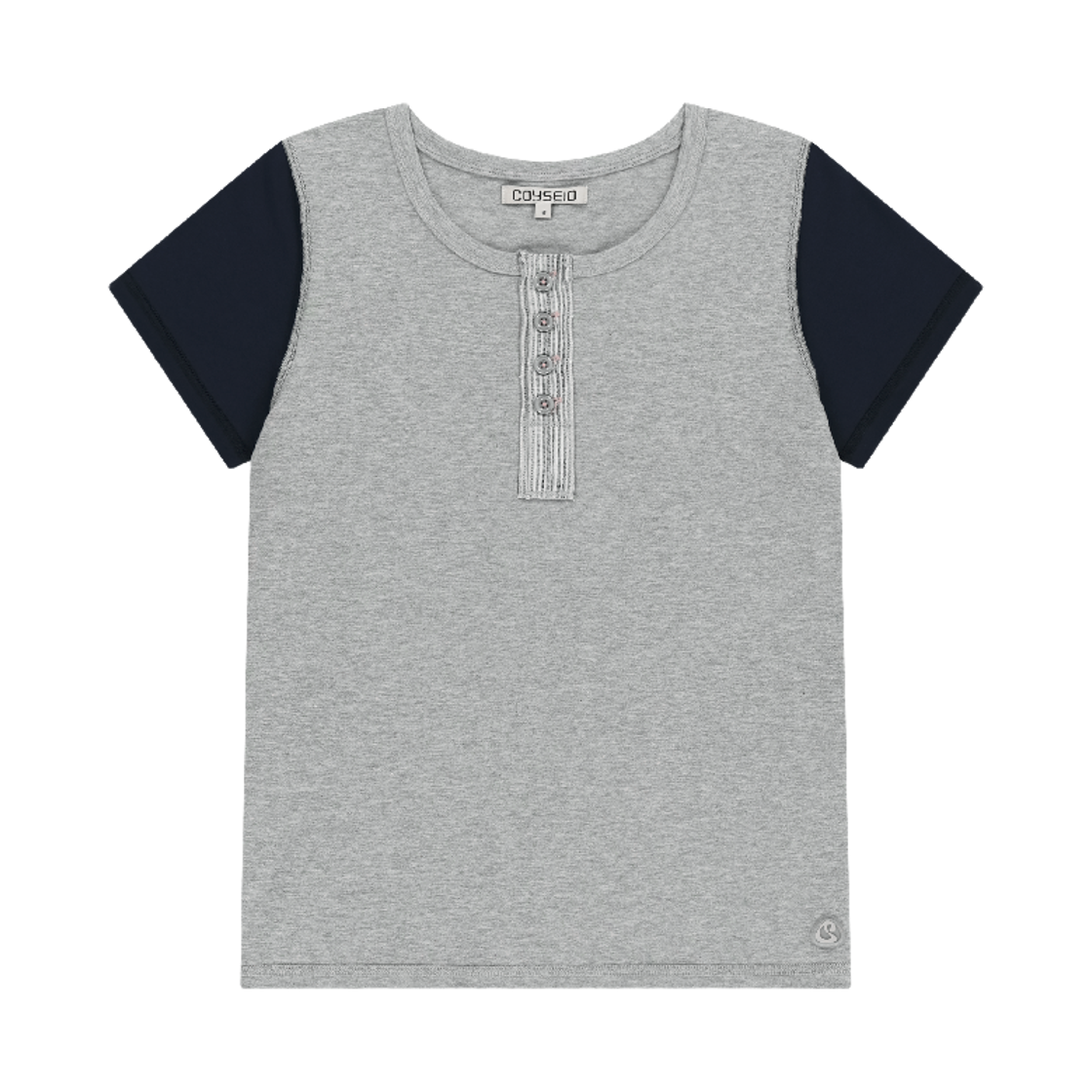 코이세이오 두두 리버스 티셔츠 멜란지 그레이(COYSEIO Dudu Reverse T-Shirt Melange Grey)