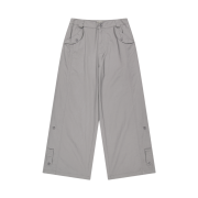 COYSEIO Washed Button Tab Pants Grey